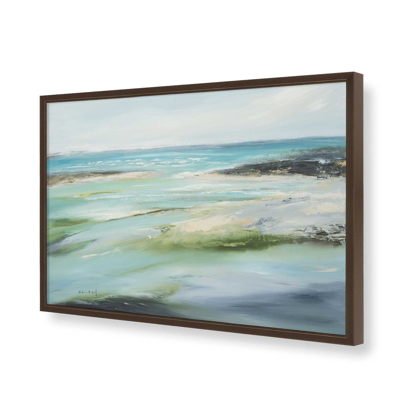 [Color:Belvinder Brown], Picture of art in a Belvinder Brown frame of the corner