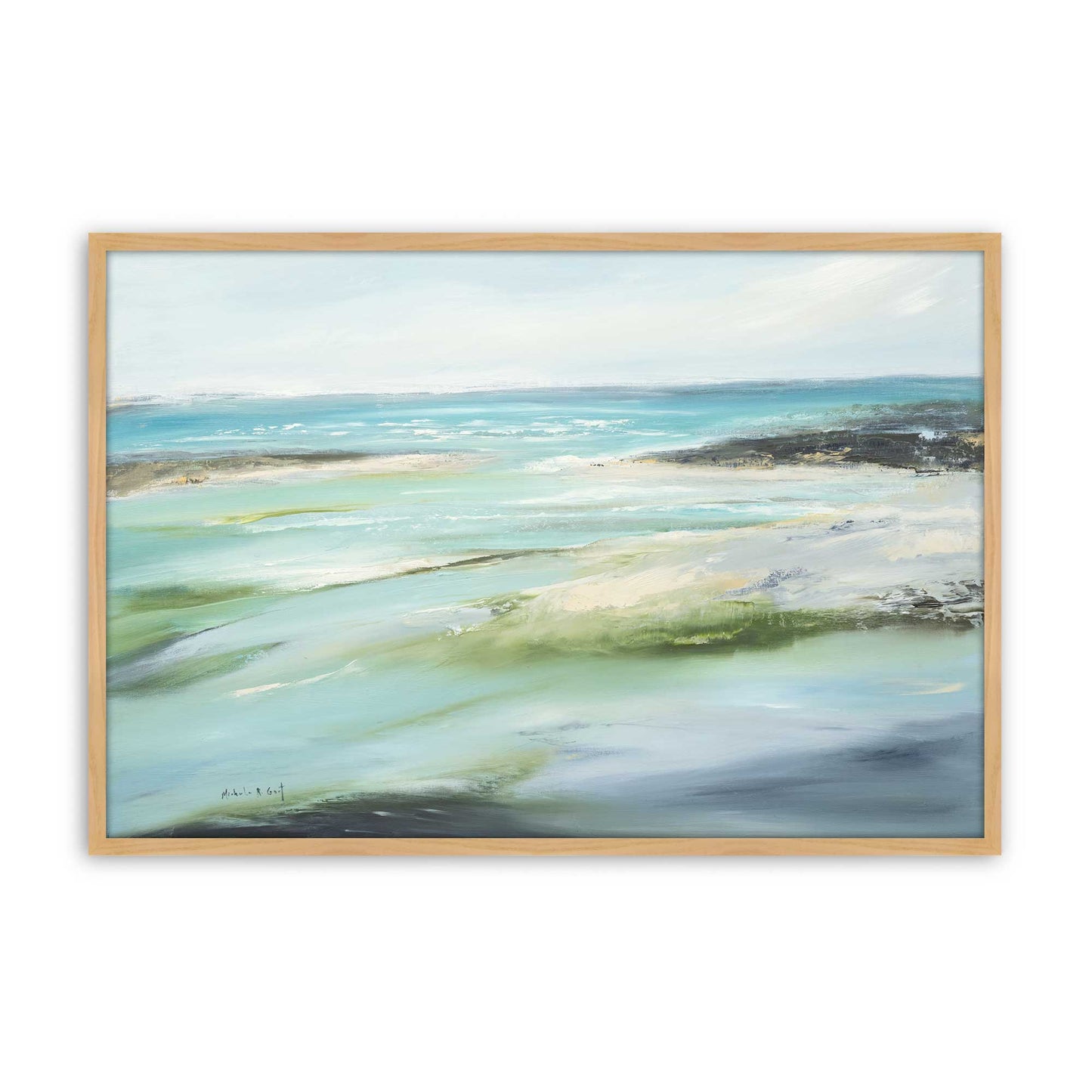 [Color:American Maple], Picture of art in a American Maple frame