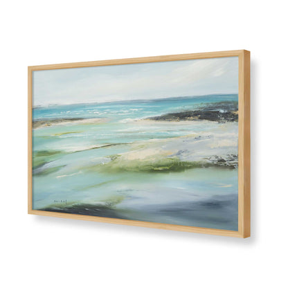 [Color:American Maple], Picture of art in a American Maple frame of the corner