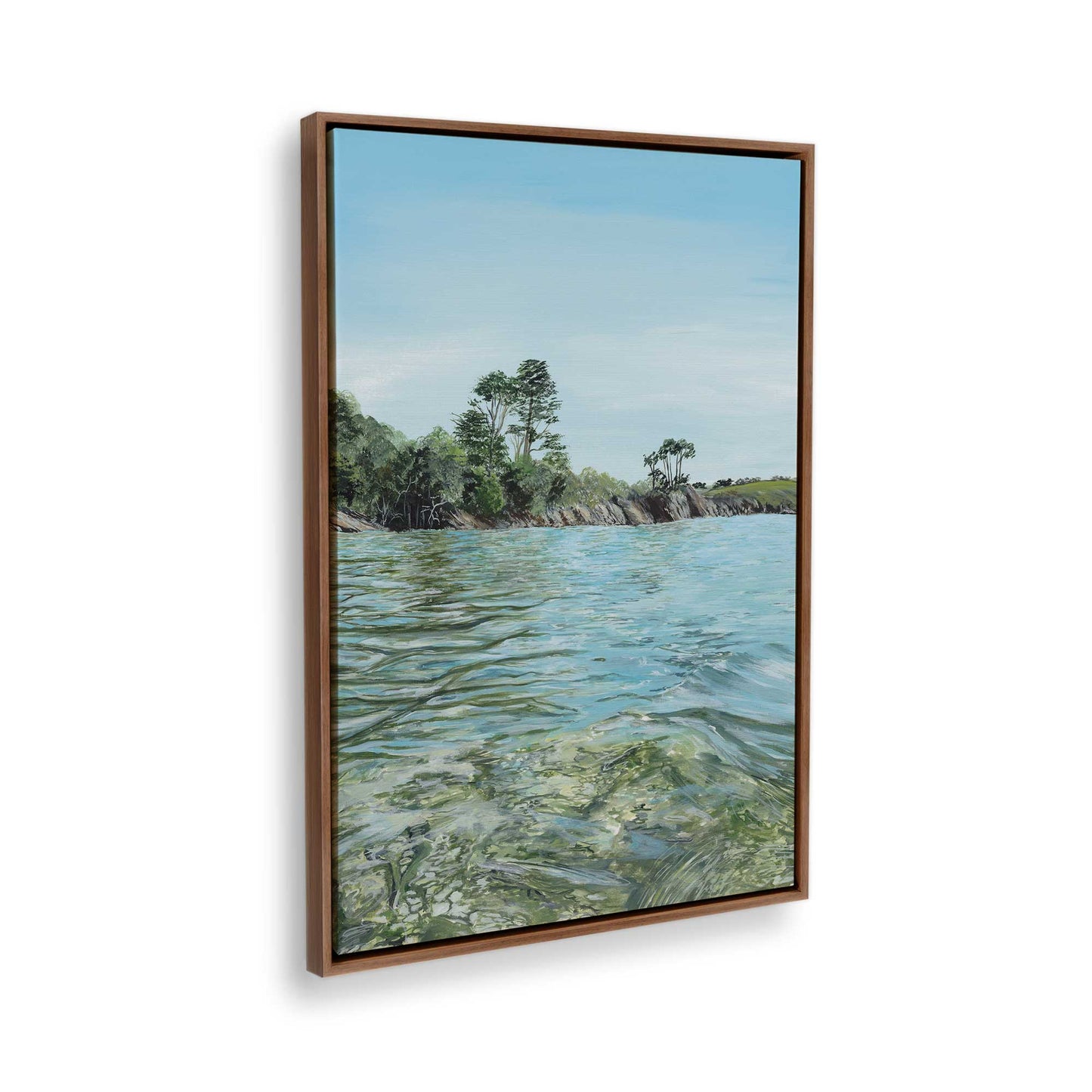 [Color:Walnut], Picture of the corner of the art