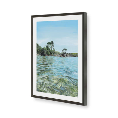 [Color:Satin Black], Picture of art in a Satin Black frame of the corner