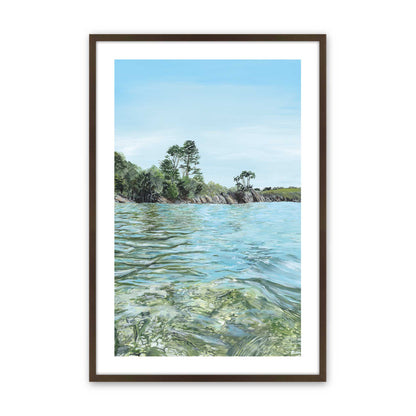 [Color:Brown], Picture of art in a Brown frame