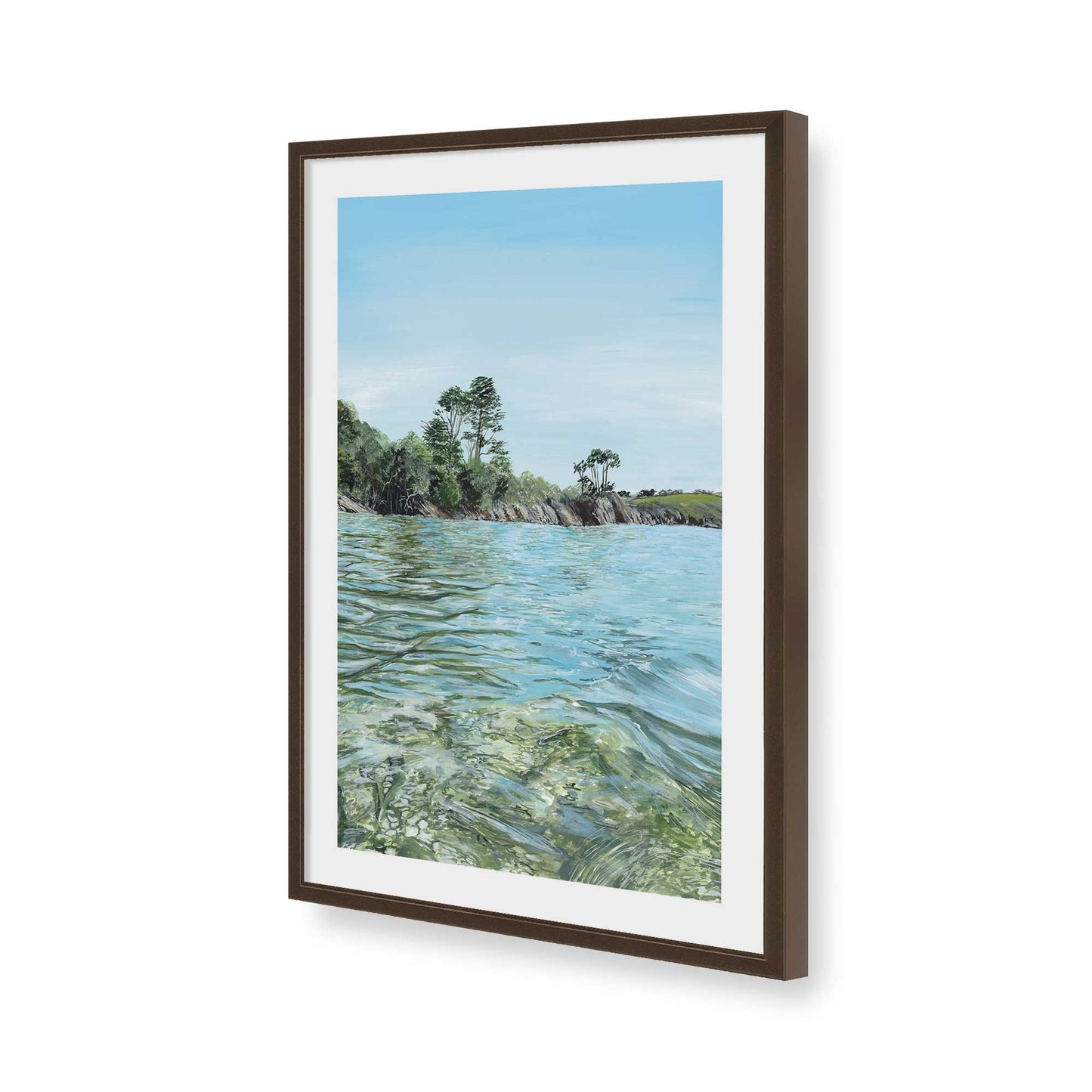 [Color:Belvinder Brown], Picture of art in a Belvinder Brown frame of the corner