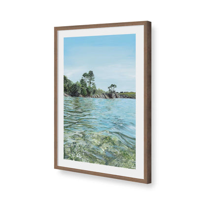 [Color:Walnut], Picture of art in a Walnut frame of the corner