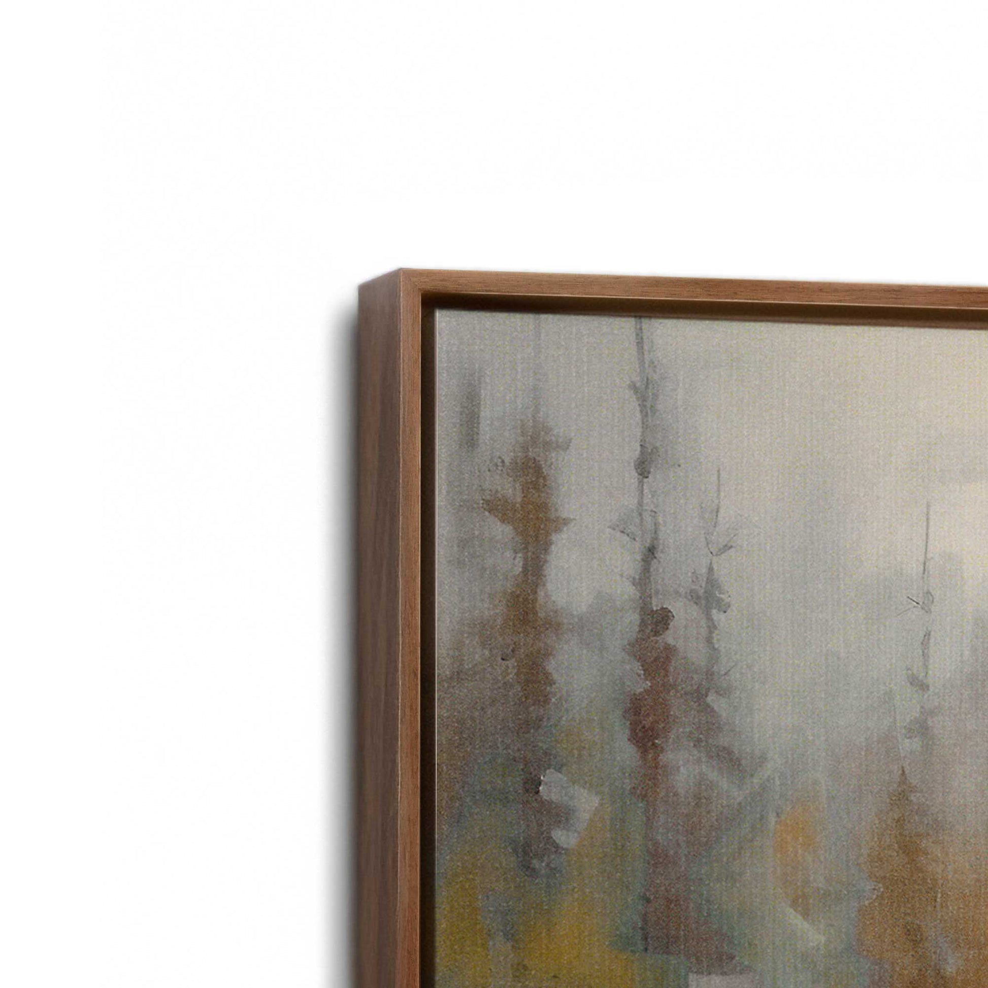 [Color:Walnut], Picture of art in a Walnut frame at an angle