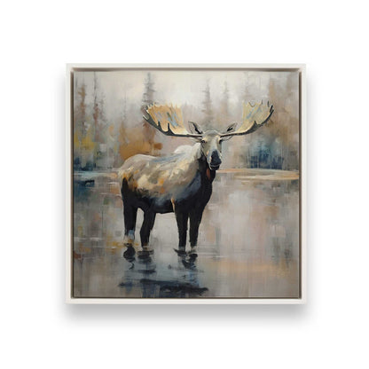 [Color:Opaque White], Picture of art in a White frame