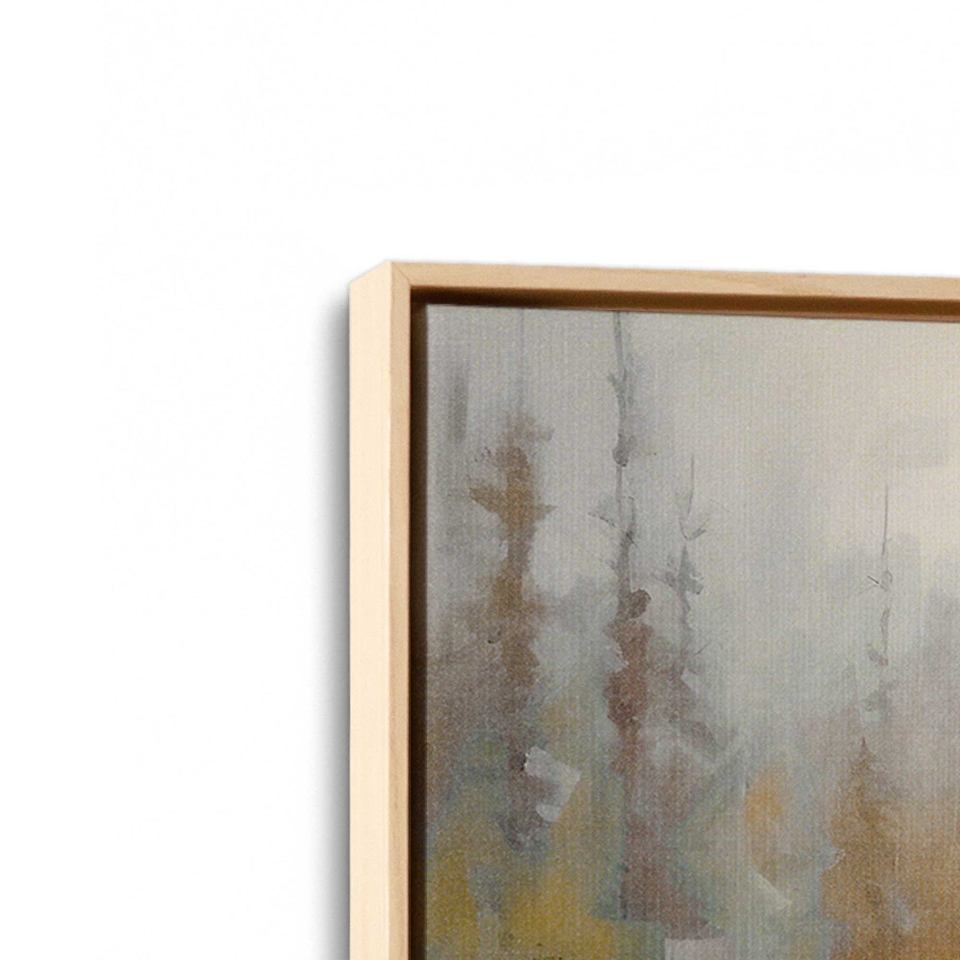 [Color:American Maple], Picture of art in a American Maple frame at an angle
