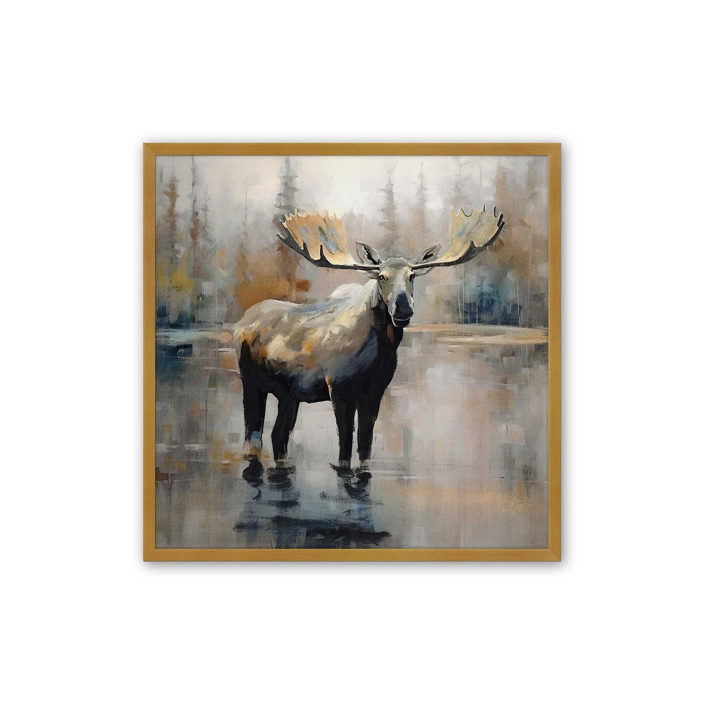 [Color:Polished Gold], Picture of art in a Polished Gold frame