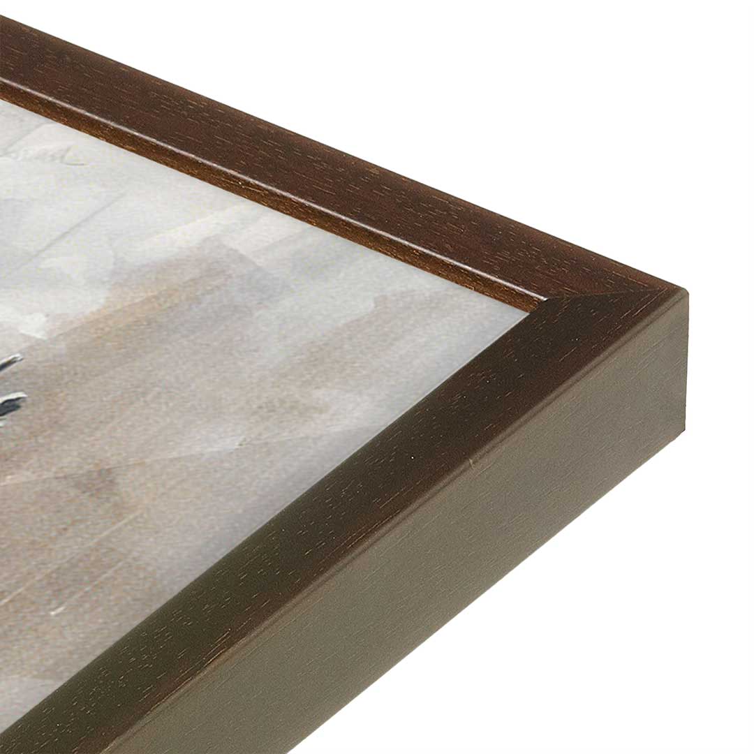 [Color:Espresso], Picture of art in a Espresso frame at an angle