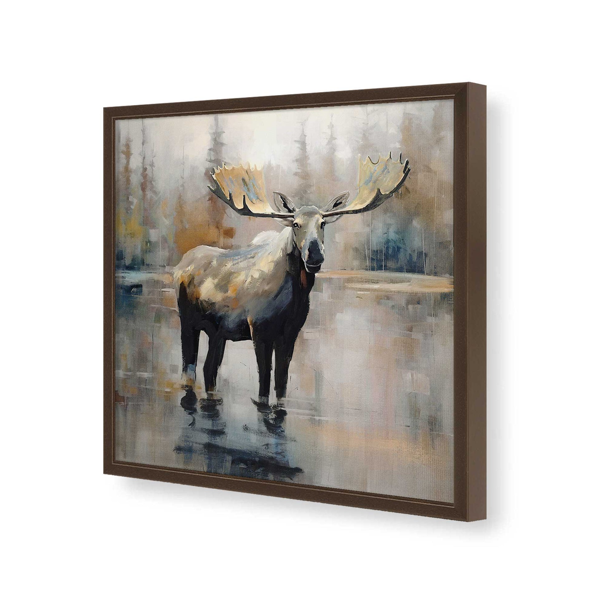 [Color:Espresso], Picture of art in a Espresso frame of the corner