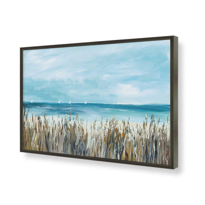 [Color:Satin Black], Picture of art in a Satin Black frame of the corner