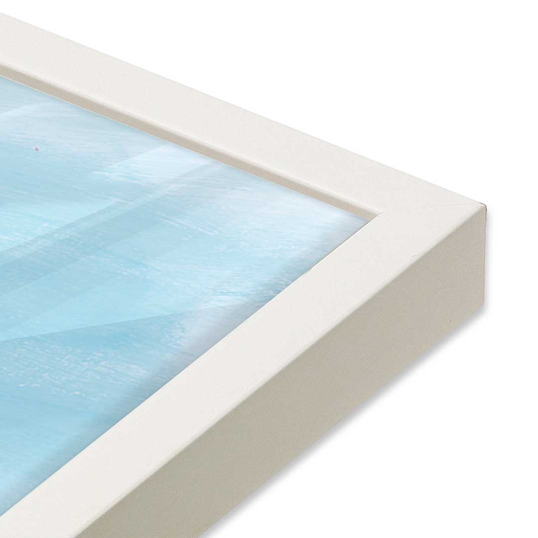 [Color:Opaque White], Picture of art in a Opaque White frame at an angle