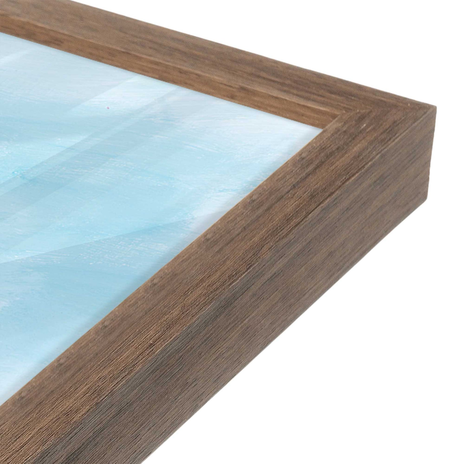 [Color:Walnut], Picture of art in a Walnut frame at an angle