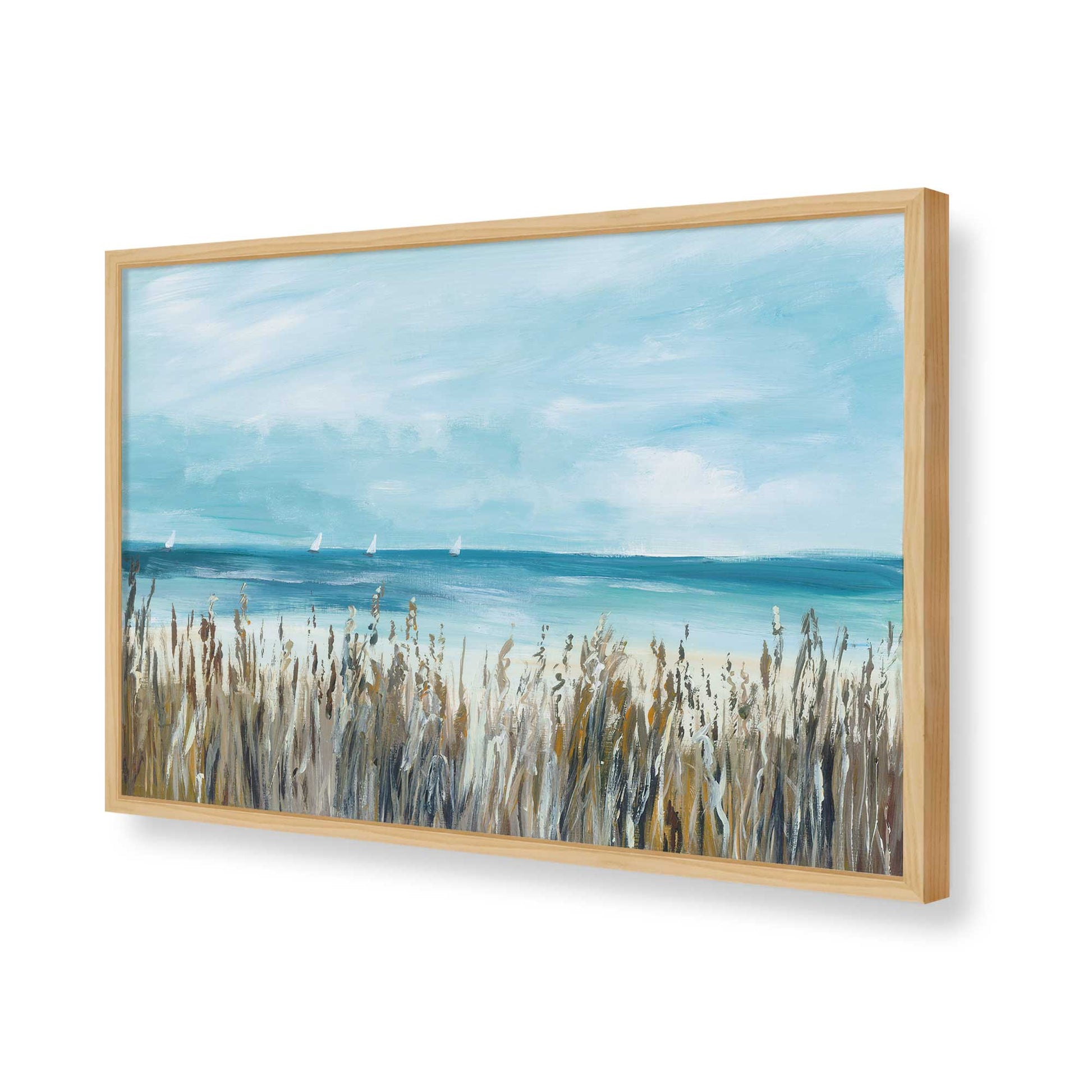 [Color:American Maple], Picture of art in a American Maple frame of the corner