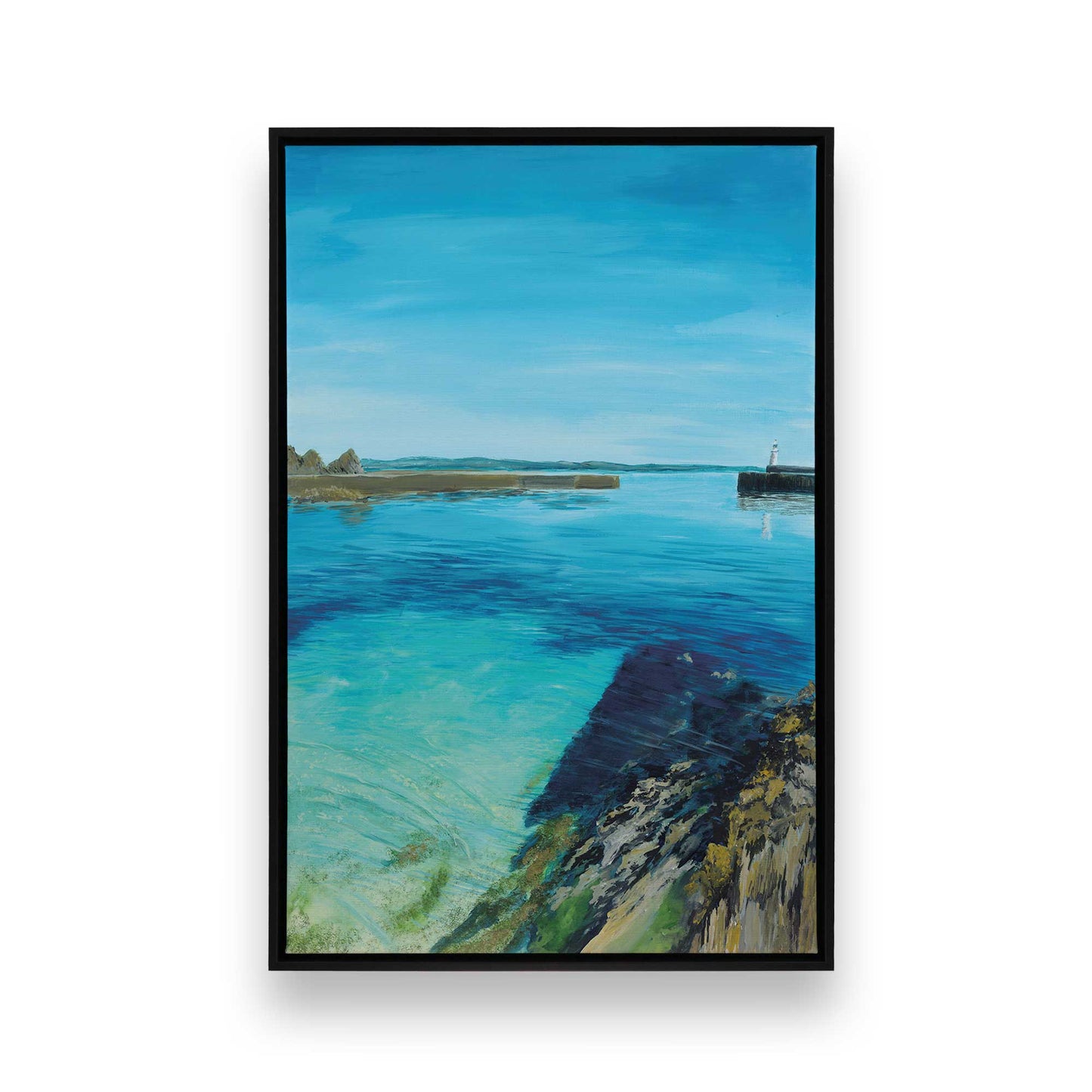 [Color:Satin Black], Picture of art in a Satin Black frame