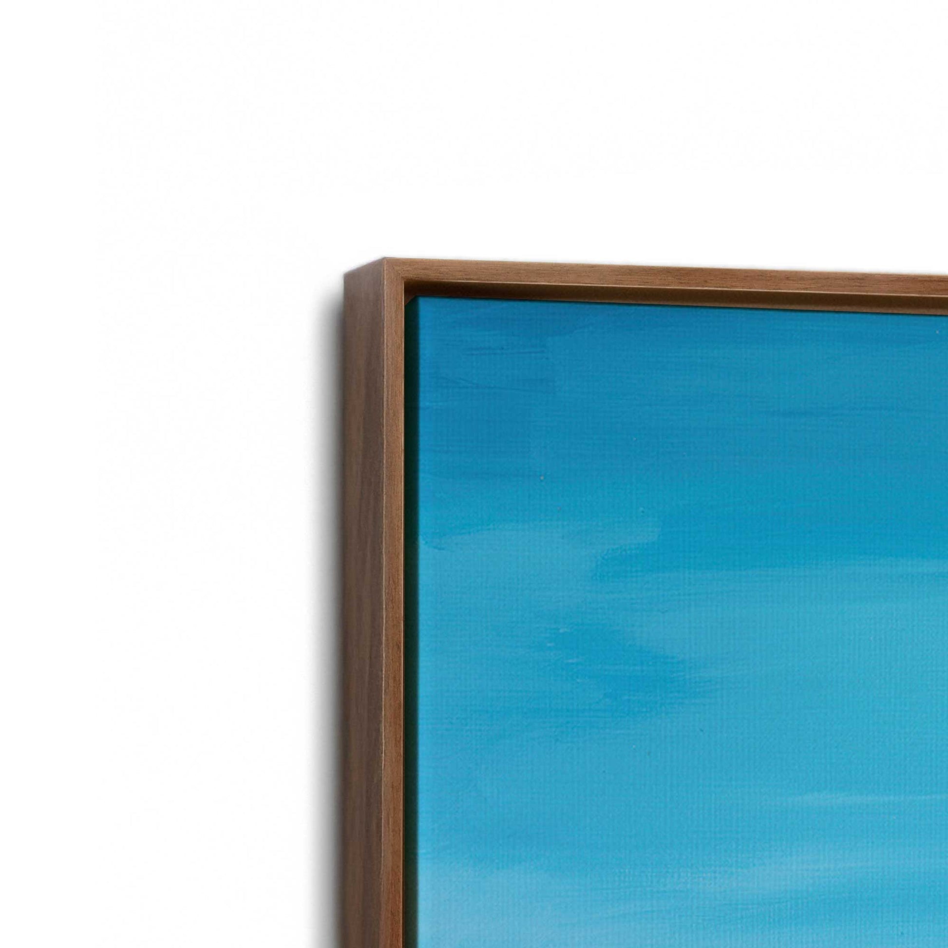 [Color:Walnut], Picture of art in a Walnut frame at an angle