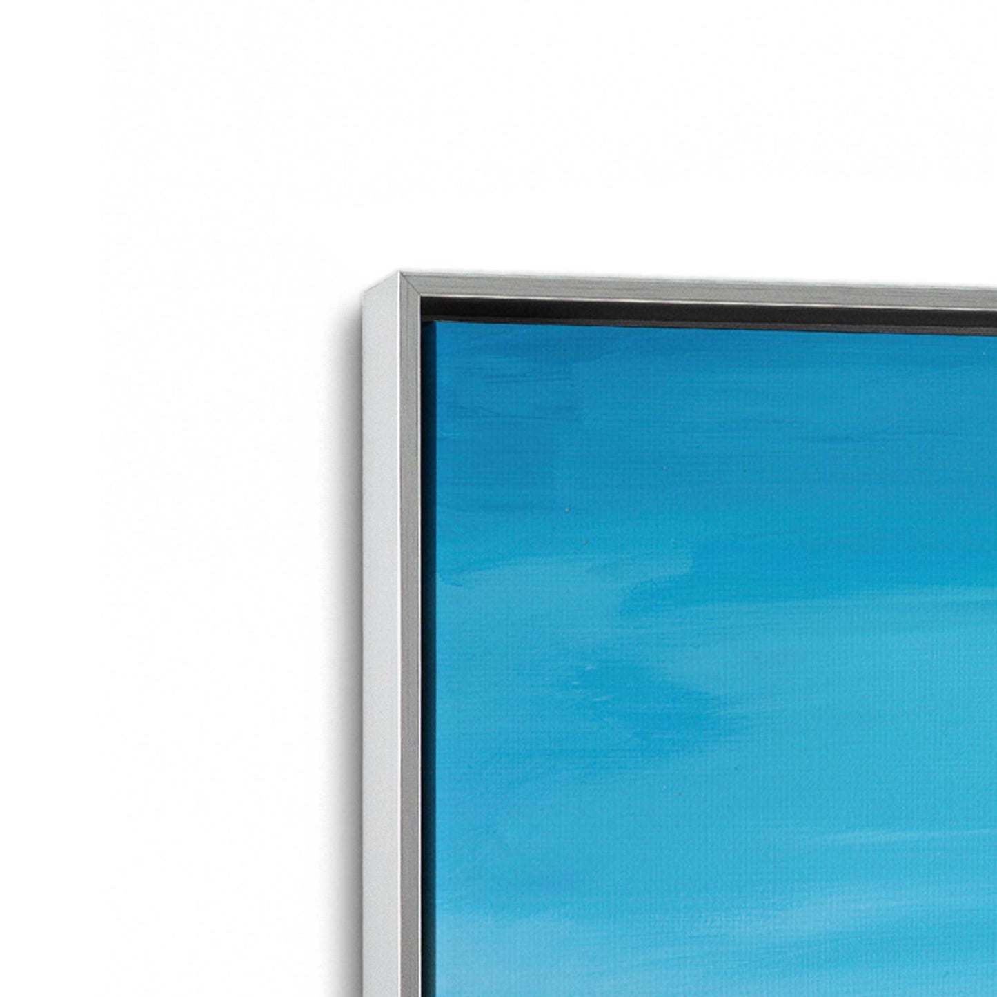 [Color:Polished Chrome], Picture of art in a Polished Chrome frame at an angle