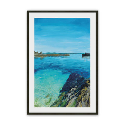 [Color:Satin Black], Picture of art in a Satin Black frame