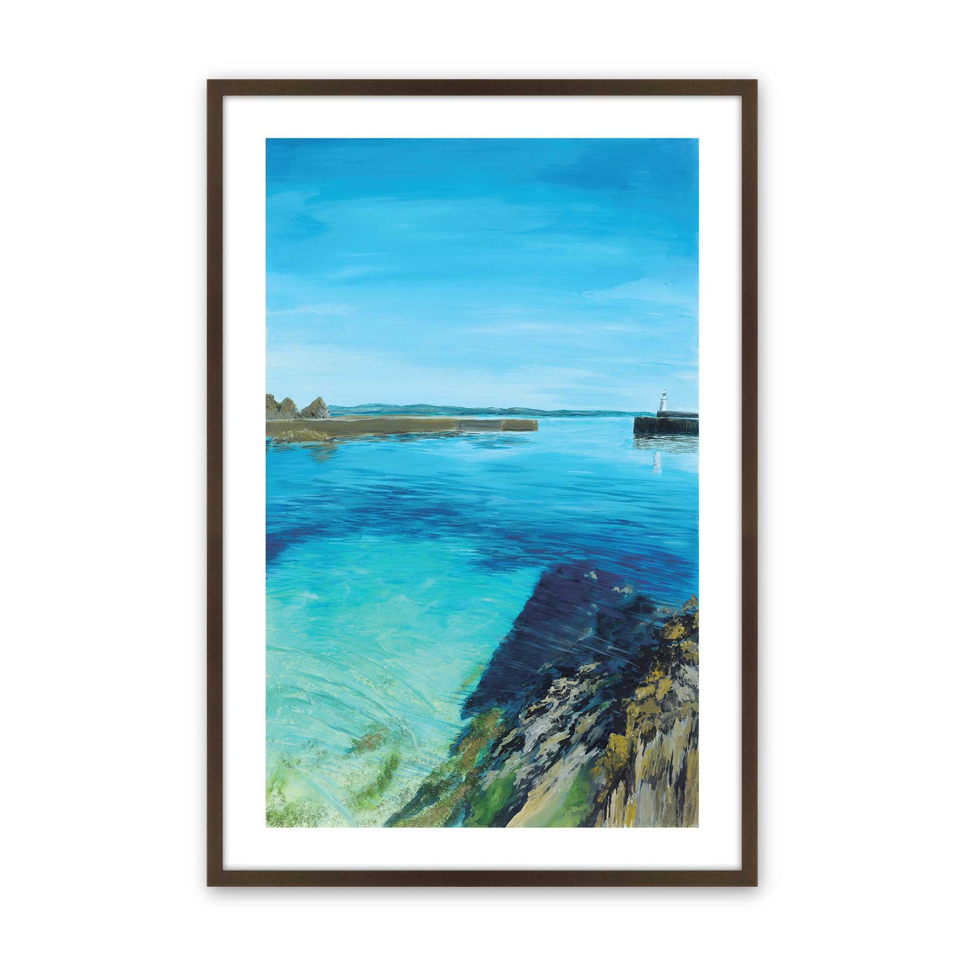 [Color:Brown], Picture of art in a Brown frame