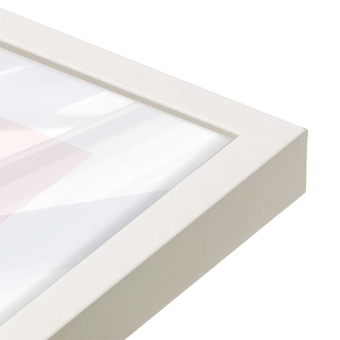 [Color:Opaque White], Picture of art in a Opaque White frame at an angle