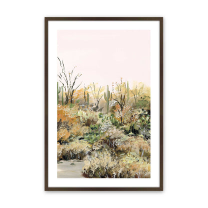[Color:Brown], Picture of art in a Brown frame