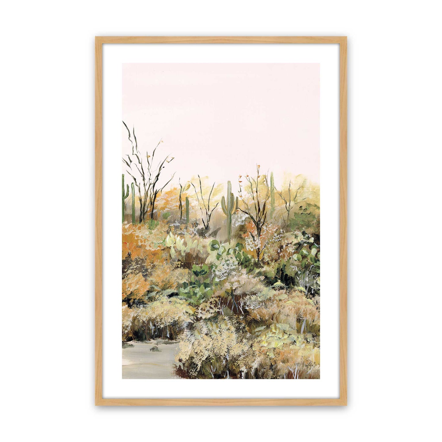 [Color:American Maple], Picture of art in a American Maple frame