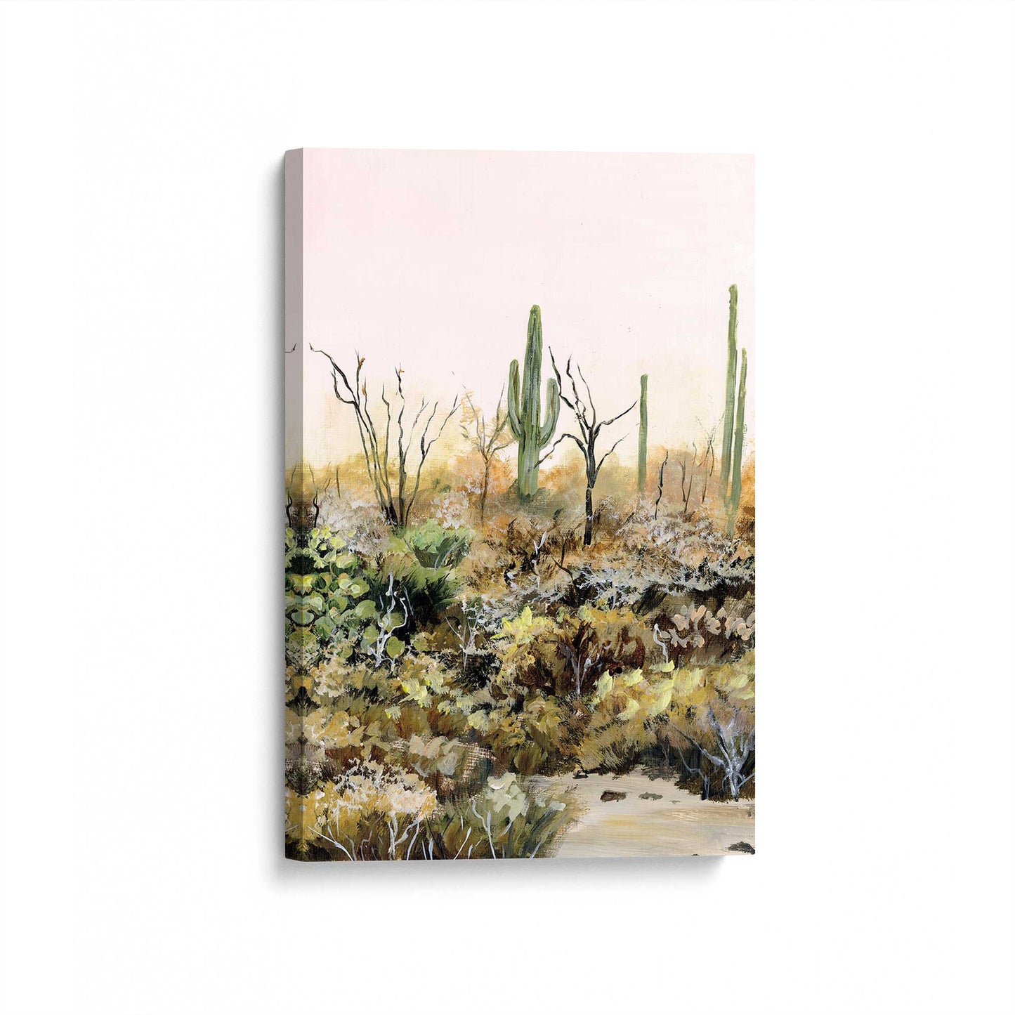 [Color:Stretched Canvas], Picture of art at an angle