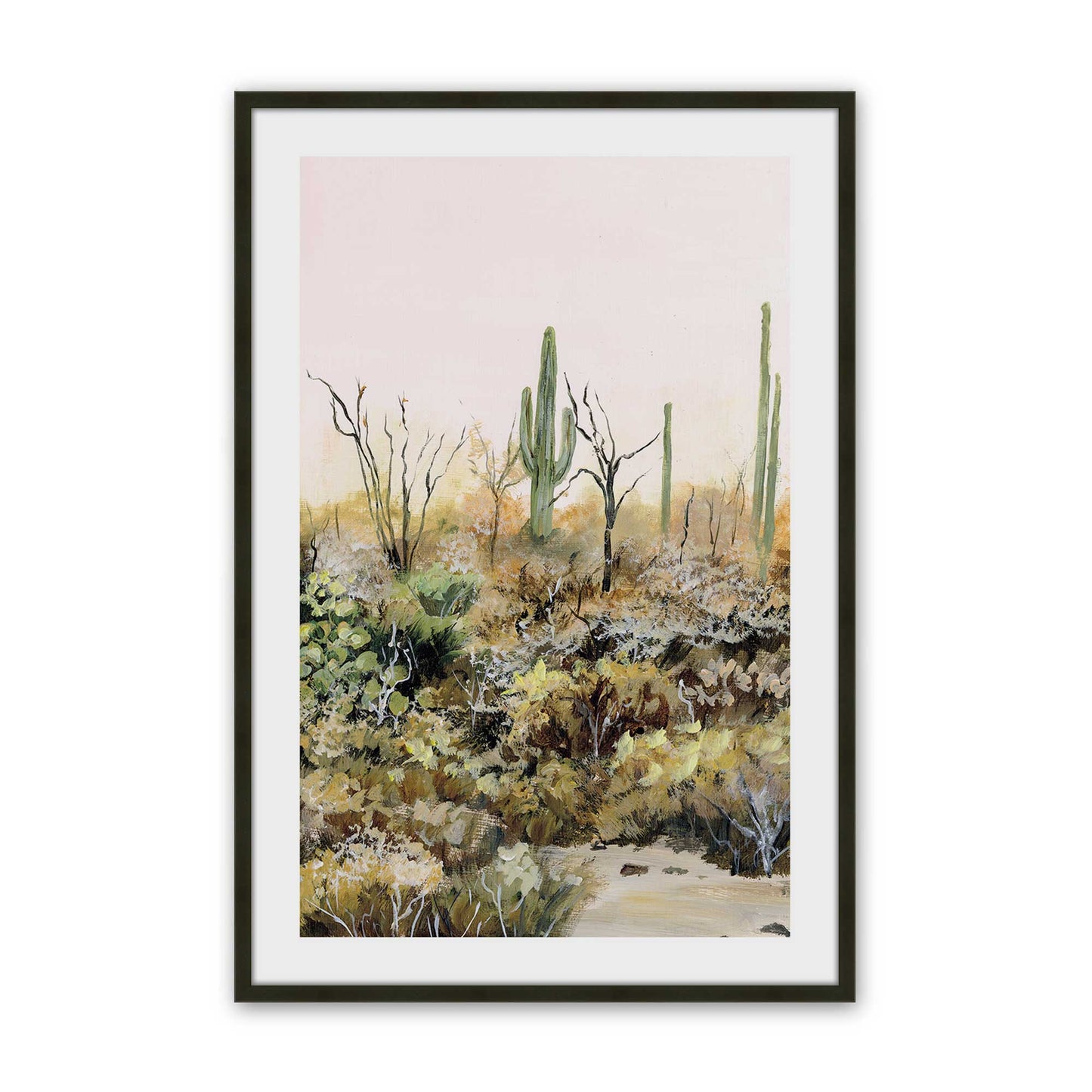 [Color:Satin Black], Picture of art in a Satin Black frame