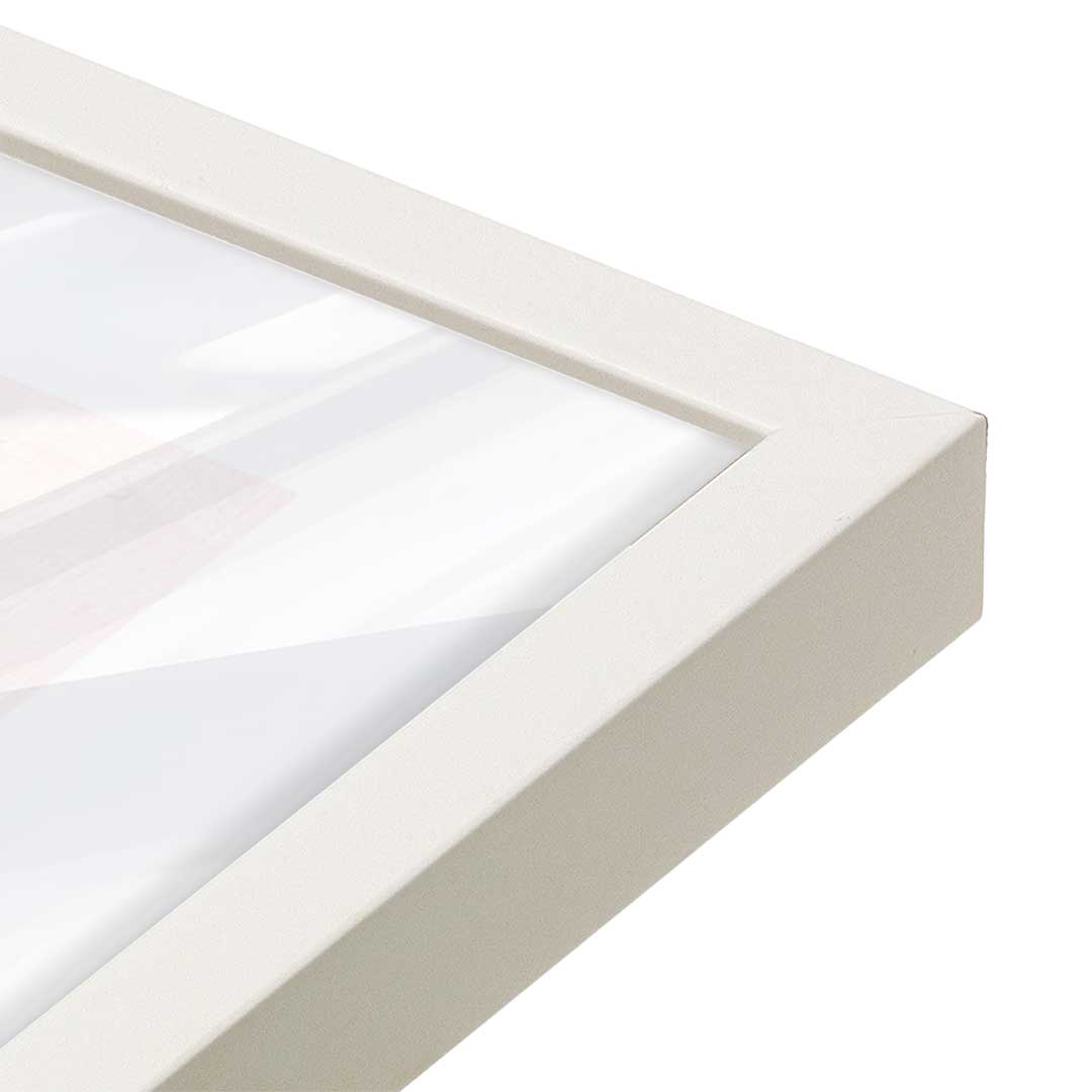 [Color:Opaque White], Picture of art in a Opaque White frame at an angle