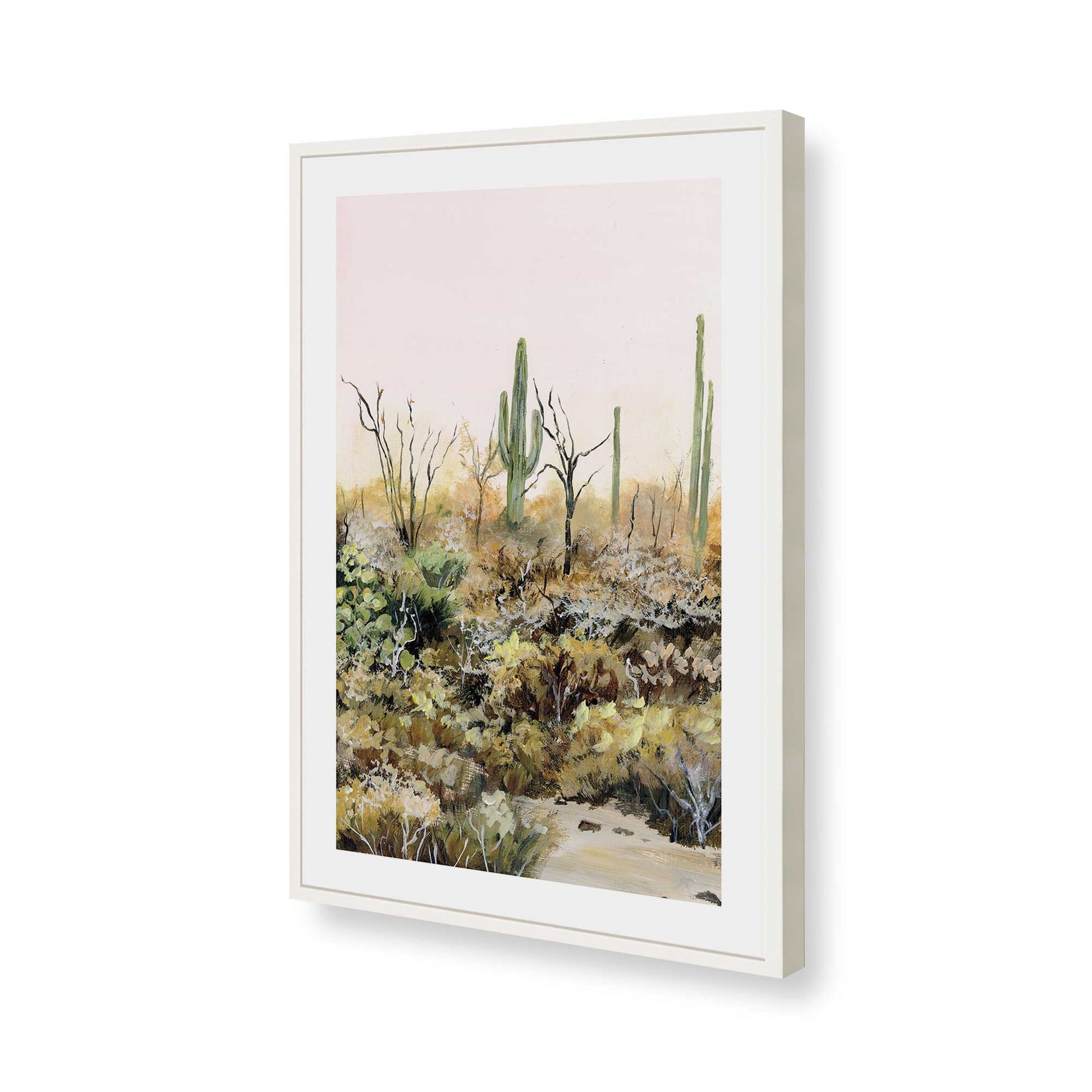 [Color:Opaque White], Picture of art in a Opaque White frame of the corner