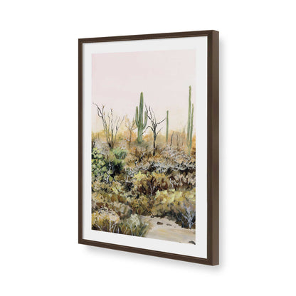 [Color:Brown], Picture of art in a Brown frame of the corner