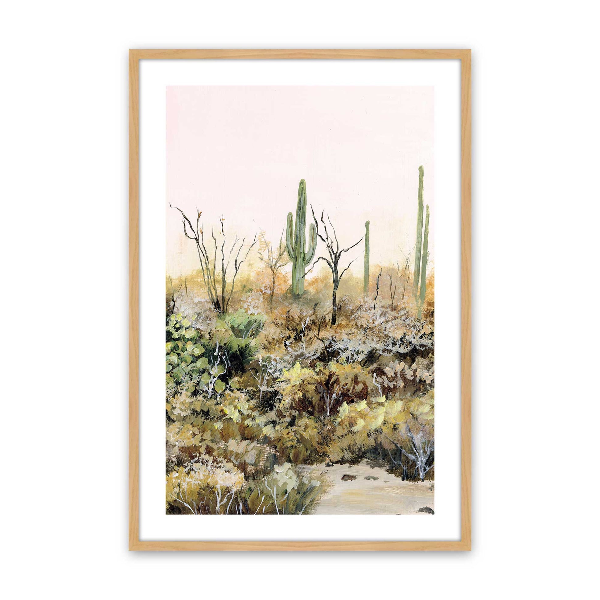 [Color:American Maple], Picture of art in a American Maple frame