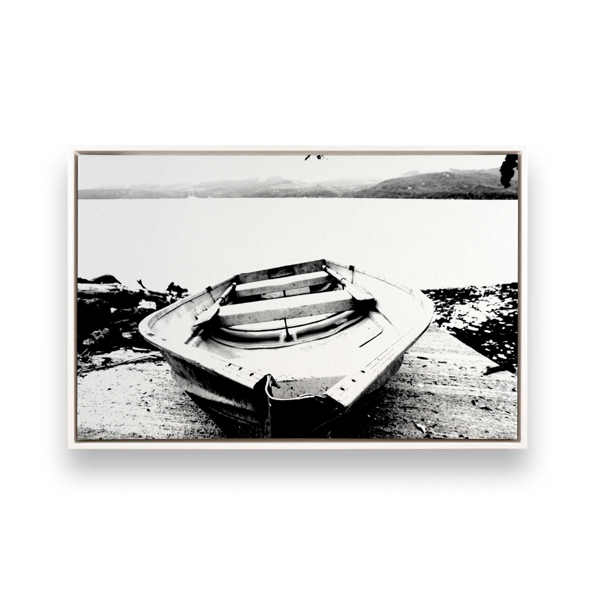 [Color:Opaque White], Picture of art in a White frame