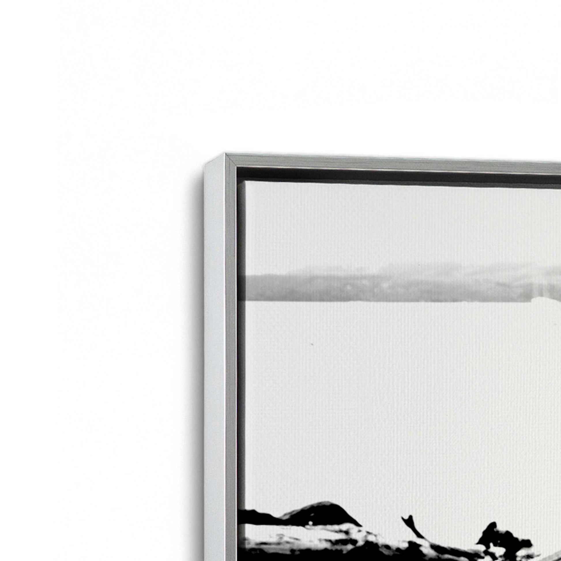 [Color:Polished Chrome], Picture of art in a Polished Chrome frame at an angle