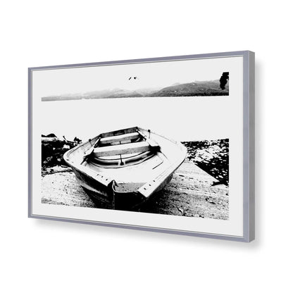 [Color:Polished Chrome], Picture of art in a Polished Chrome frame of the corner