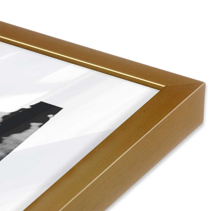 [Color:Polished Gold], Picture of art in a Polished Gold frame at an angle