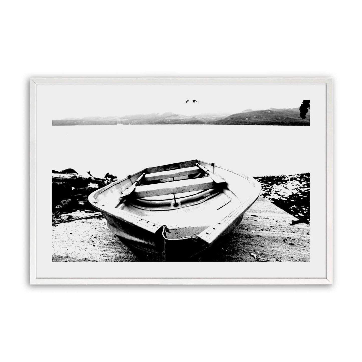 [Color:Opaque White], Picture of art in a Opaque White frame