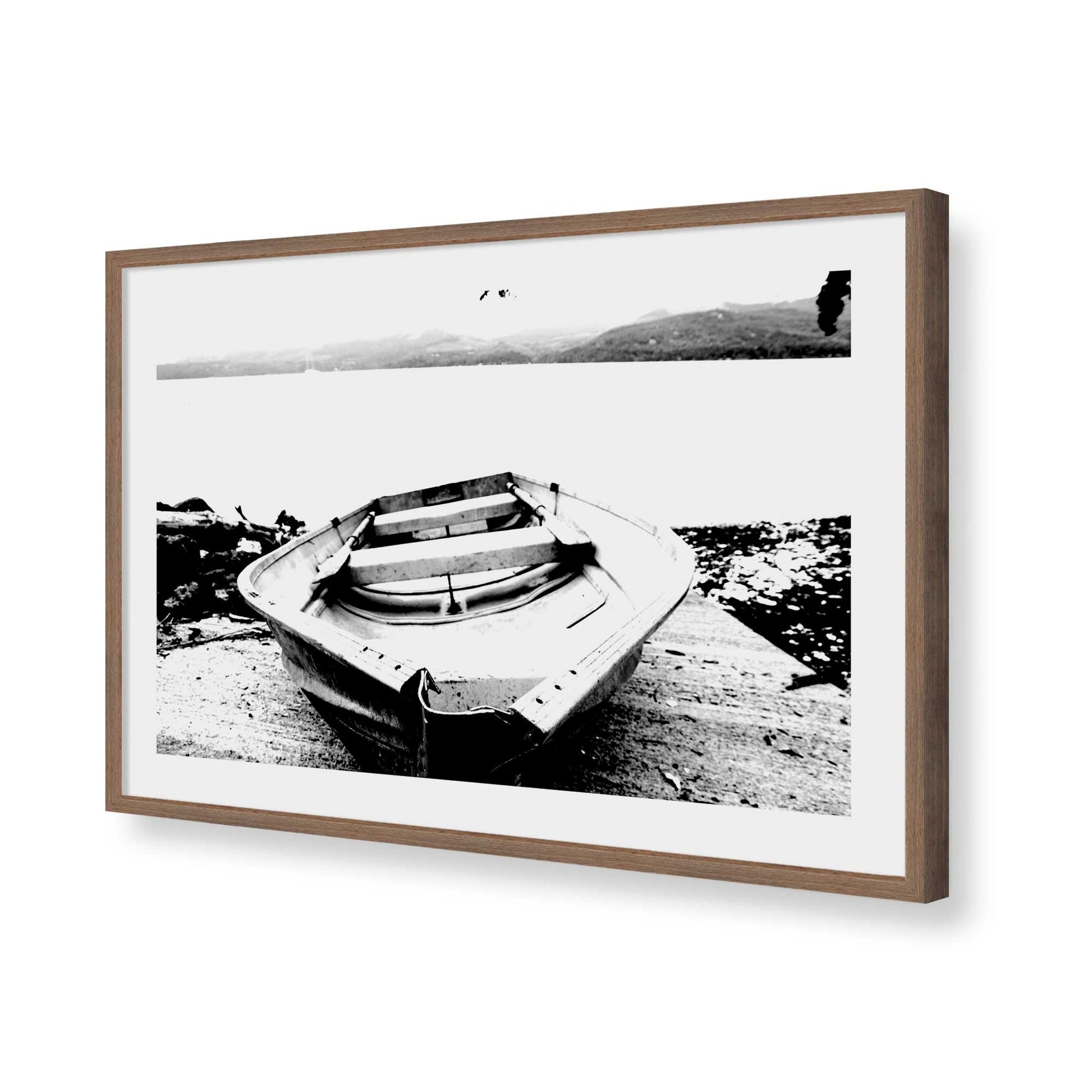 [Color:Walnut], Picture of art in a Walnut frame of the corner