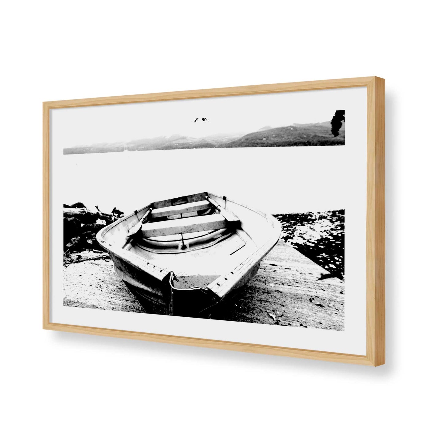 [Color:American Maple], Picture of art in a American Maple frame of the corner