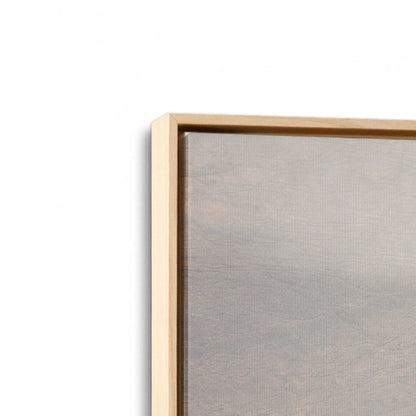 [Color:American Maple], Picture of art in a American Maple frame at an angle