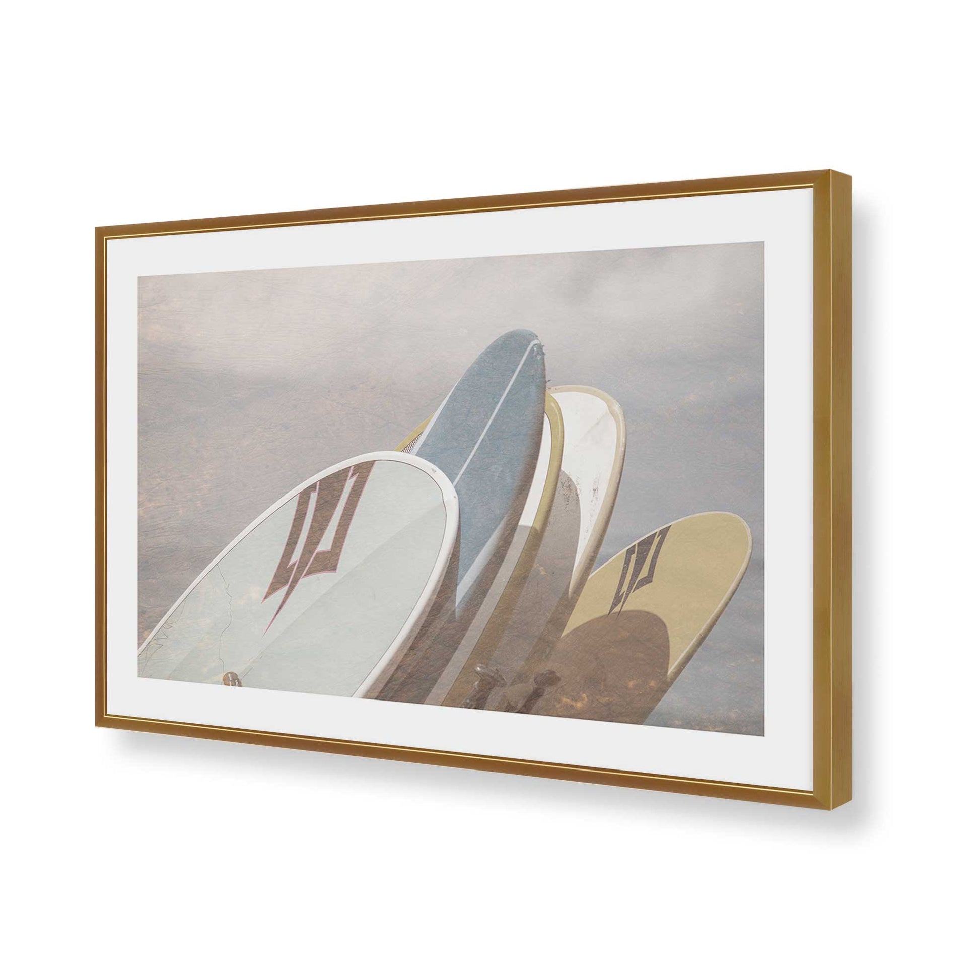 [Color:Polished Gold], Picture of art in a Polished Gold frame of the corner