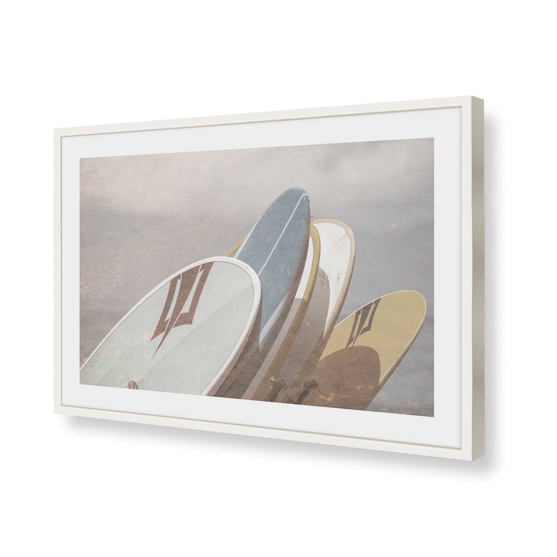 [Color:Opaque White], Picture of art in a Opaque White frame of the corner