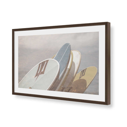 [Color:Brown], Picture of art in a Brown frame of the corner