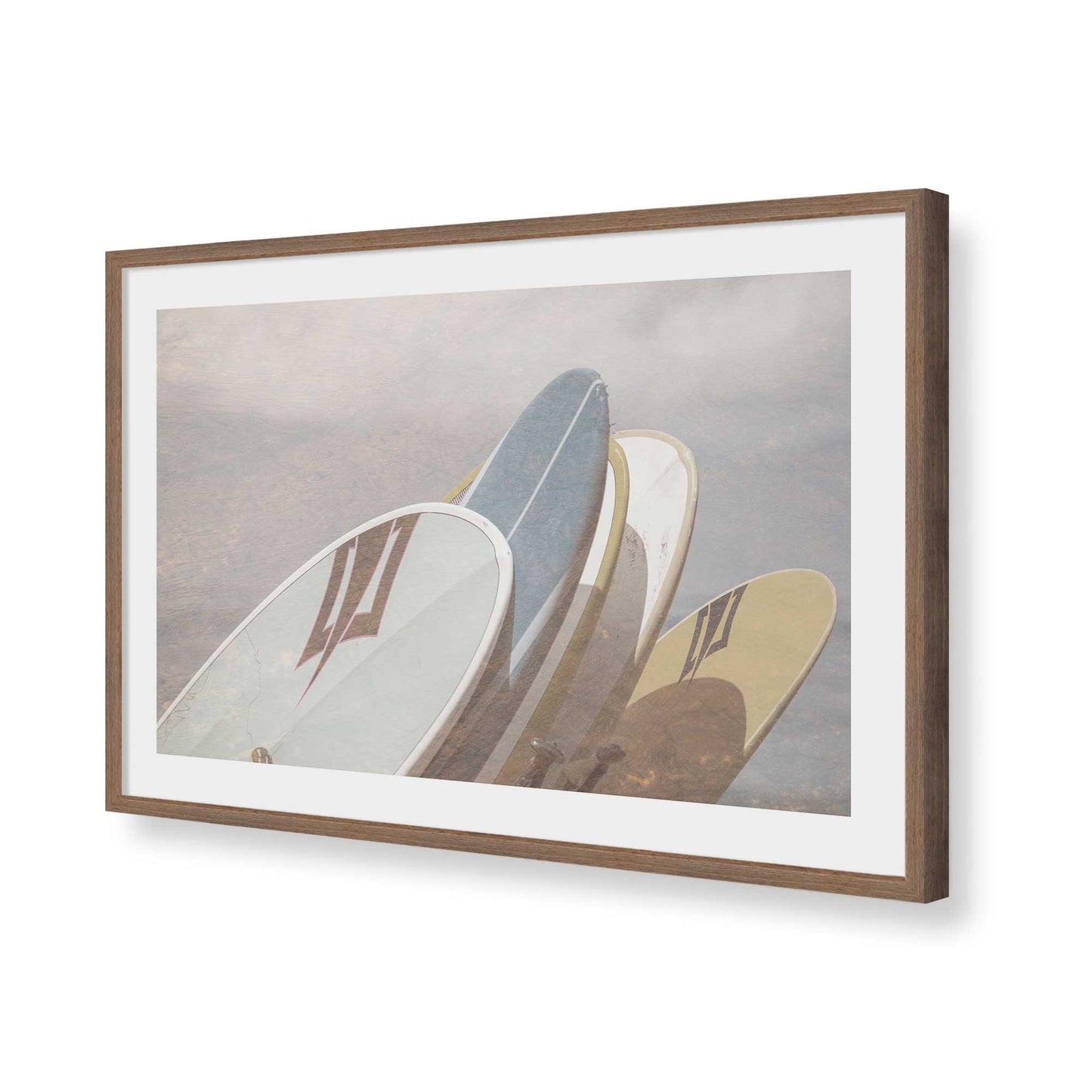 [Color:Walnut], Picture of art in a Walnut frame of the corner