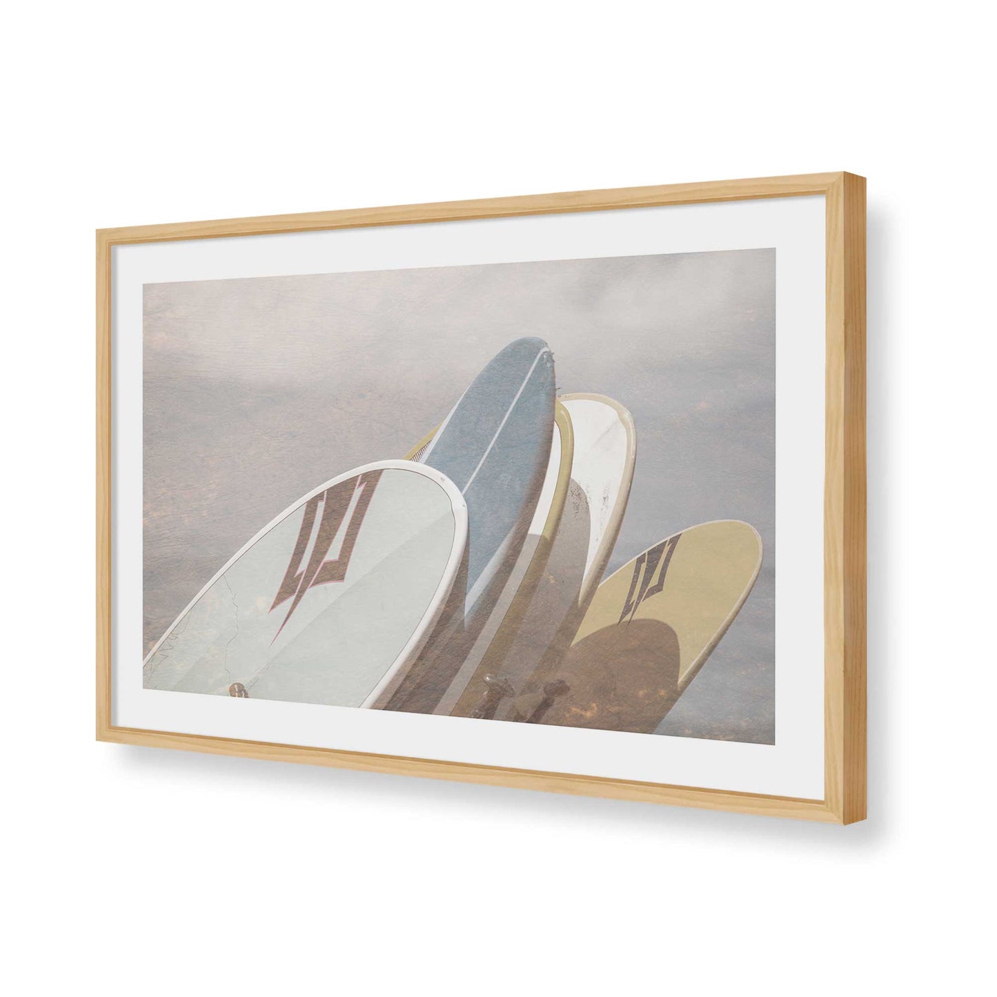 [Color:American Maple], Picture of art in a American Maple frame of the corner