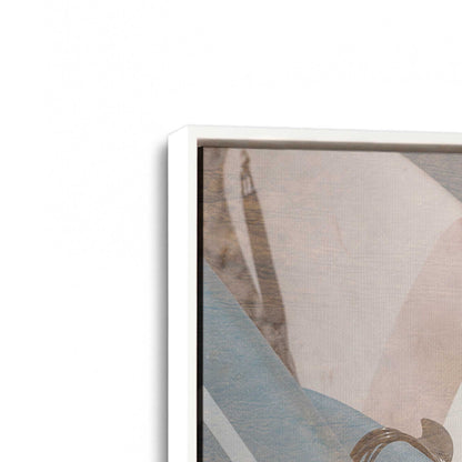 [Color:Opaque White], Picture of art in a White frame at an angle