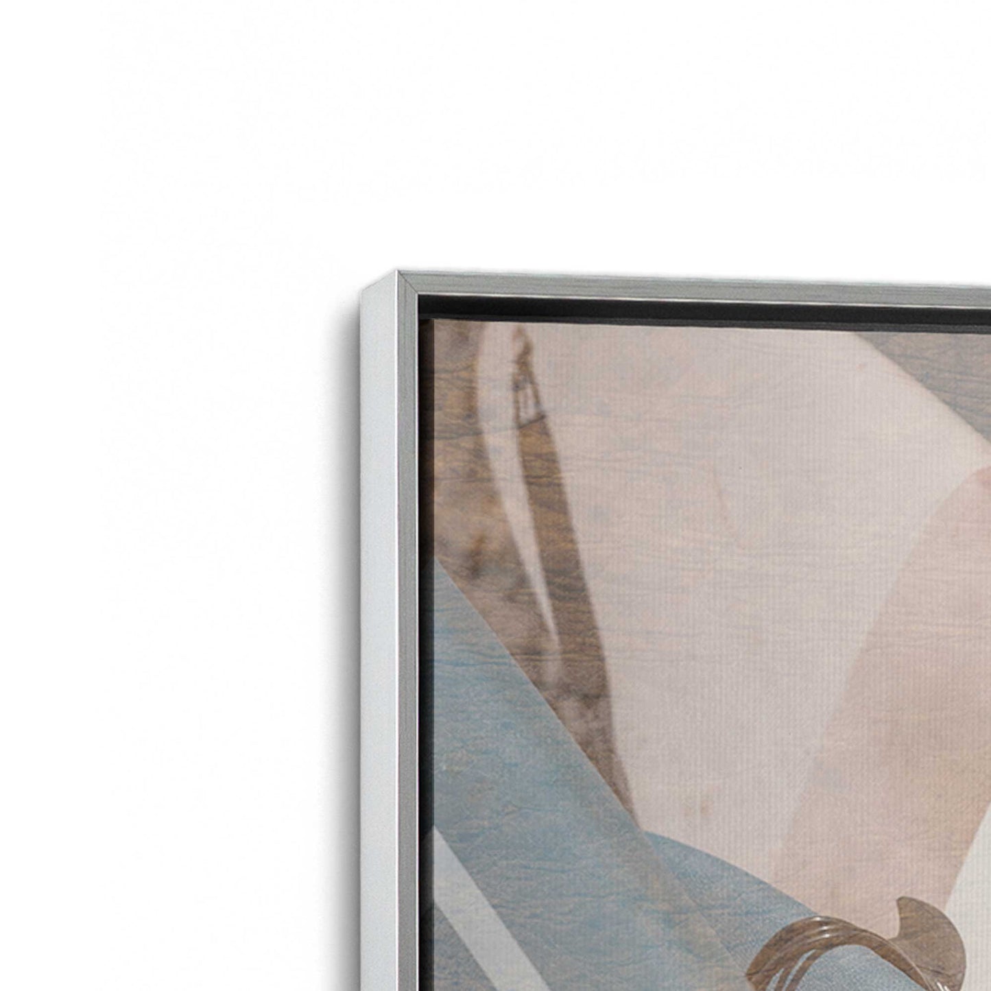 [Color:Polished Chrome], Picture of art in a Polished Chrome frame at an angle