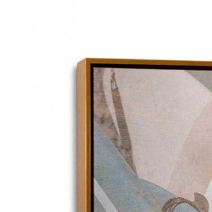 [Color:Polished Gold], Picture of art in a Polished Gold frame at an angle