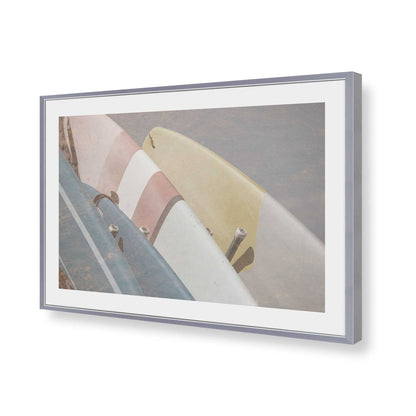 [Color:Polished Chrome], Picture of art in a Polished Chrome frame of the corner