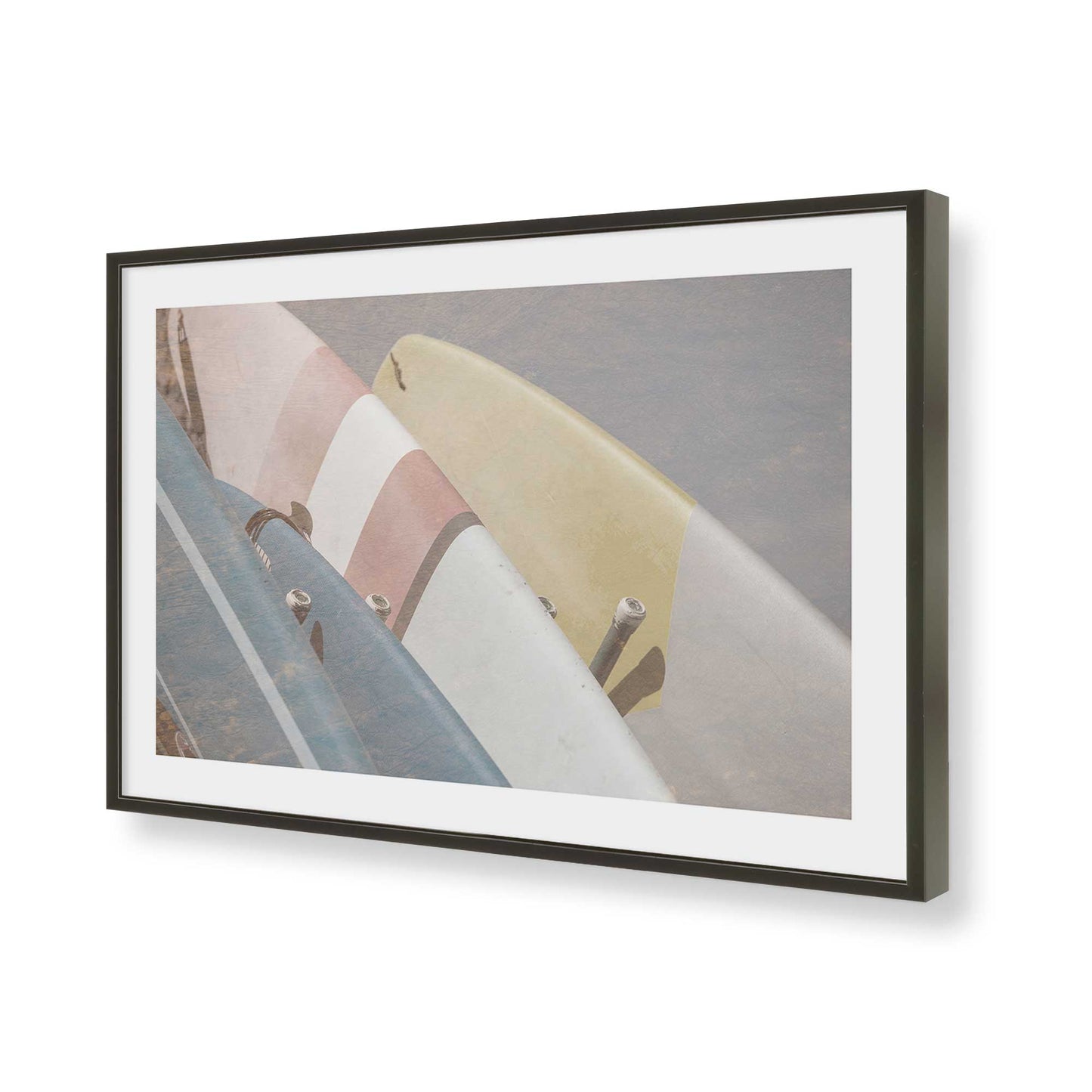 [Color:Satin Black], Picture of art in a Satin Black frame of the corner